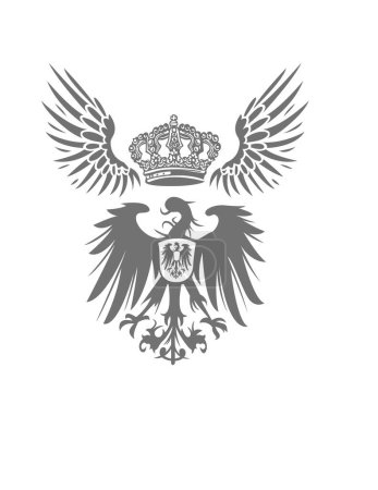 Ilustración de Heráldica emblema heráldico, vector - Imagen libre de derechos