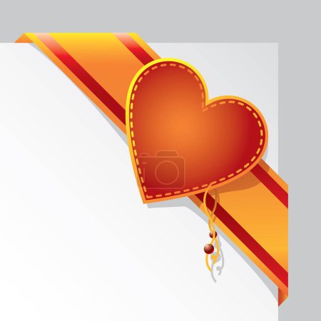 Illustration for Heart and arrow vector illustration - Royalty Free Image