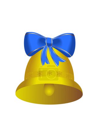 Illustration for Yellow hat with bow. - Royalty Free Image