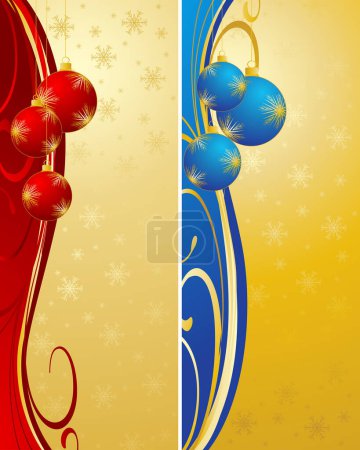 Illustration for Christmas greeting card. vector illustration. - Royalty Free Image