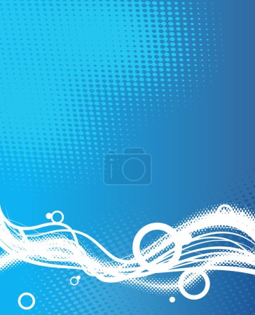 Illustration for Abstract waves background vector illustration. - Royalty Free Image