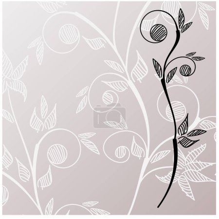 Illustration for Abstract floral ornament. vector illustration - Royalty Free Image