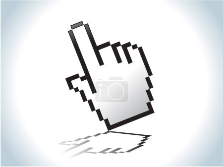 Illustration for Vector of hand icon - Royalty Free Image