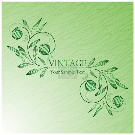 Illustration for Beautiful abstract vintage decorative background - Royalty Free Image