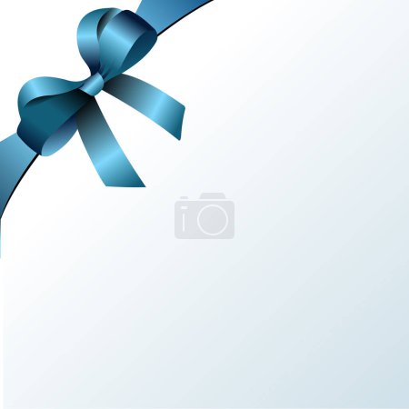 Ilustración de Arco azul con cinta vector ilustración eps 1 0 - Imagen libre de derechos