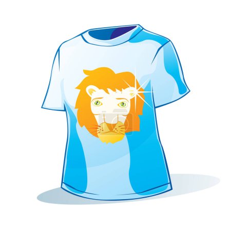 Illustration for T - shirt template, vector illustration - Royalty Free Image