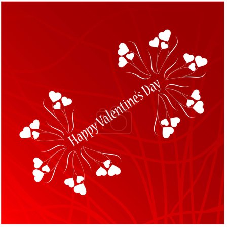 Illustration for Happy valentine 's day card - Royalty Free Image