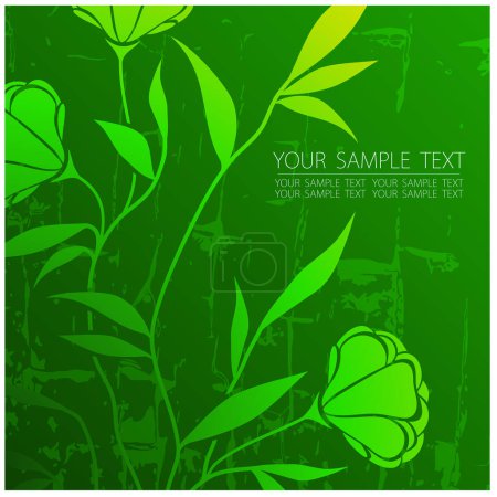 Illustration for Vector green background with place for text - Royalty Free Image