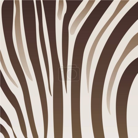 Illustration for Vector zebra skin pattern background. - Royalty Free Image