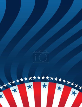 Ilustración de Bandera del día de independencia de USA - Imagen libre de derechos