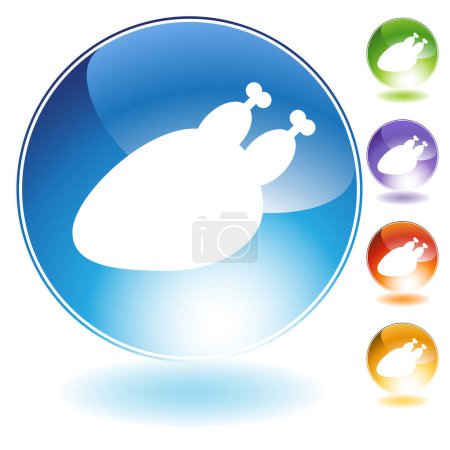 Illustration for Chicken icon isolated. vector illustration. - Royalty Free Image