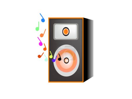 Illustration for Vector illustration of audio icon - Royalty Free Image