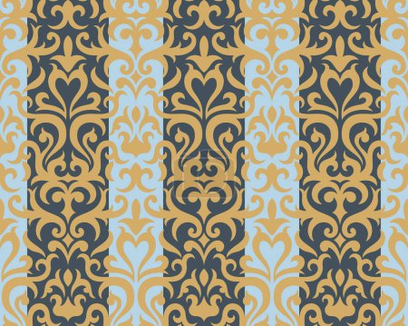 Illustration for Damask seamless vector pattern. - Royalty Free Image