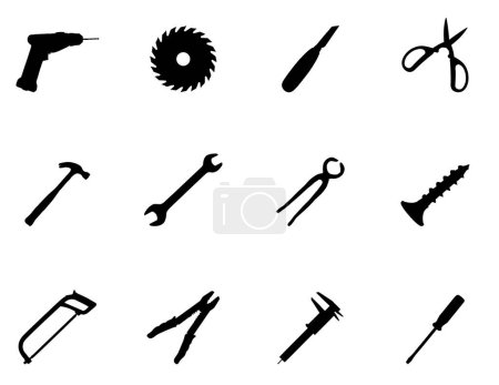 Illustration for Vector set of tools - Royalty Free Image