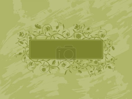 Illustration for Abstract floral background with place for your text - Royalty Free Image