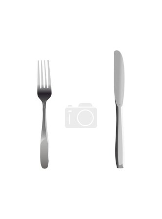 Illustration for Set of kitchen utensils isolated on white background - Royalty Free Image