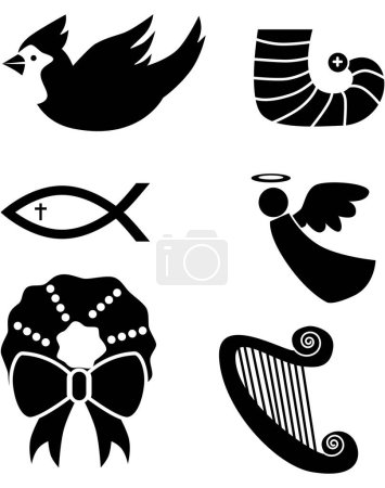 Illustration for Vector set of different symbols - Royalty Free Image