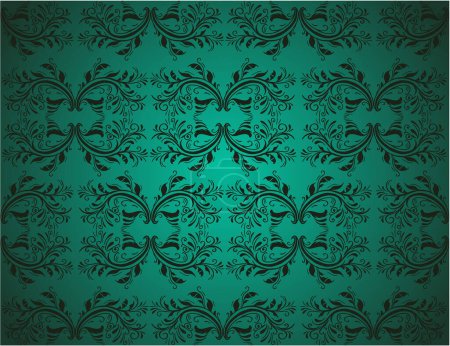 Illustration for Seamless pattern in damask style. - Royalty Free Image