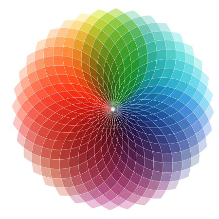 Illustration for Colorful rainbow spiral. abstract vector illustration for your design. - Royalty Free Image