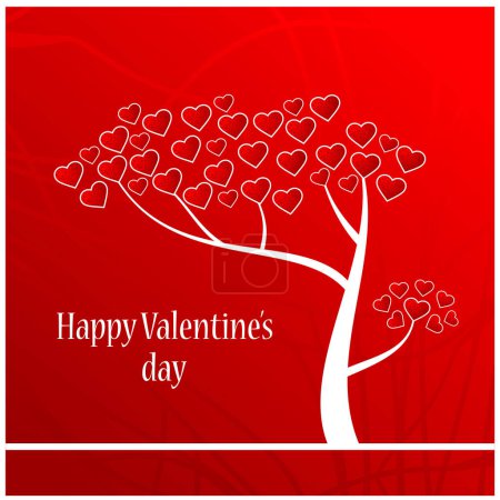 Illustration for Happy valentines day greeting - Royalty Free Image