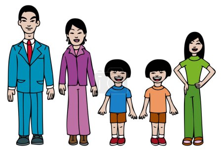 Ilustración de Vector conjunto de la familia - Imagen libre de derechos