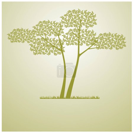 Téléchargez les illustrations : Un arbre abstrait. illustration vectorielle. - en licence libre de droit