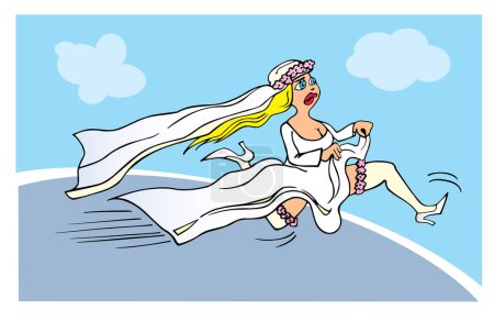 Téléchargez les illustrations : Mariée et mariée en amour - en licence libre de droit