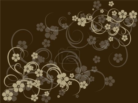 Illustration for Flower decoratively romantically abstraction illustration - Royalty Free Image