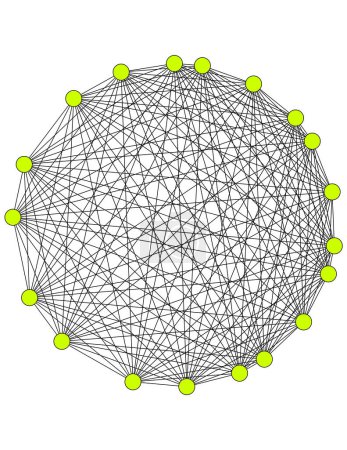 Ilustración de Ilustración vectorial de fondo de conexión de red abstracta - Imagen libre de derechos