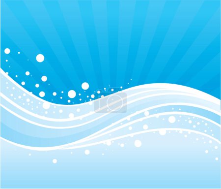 Illustration for Abstract background with waves and water - Royalty Free Image