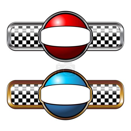 Illustration for Formula flags, vector illustration simple design - Royalty Free Image