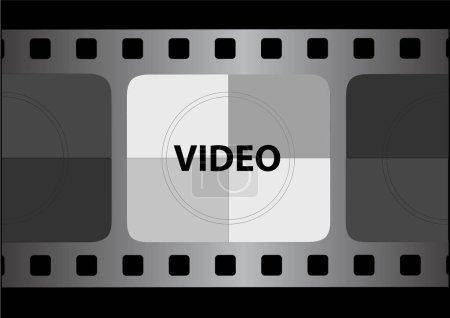 Ilustración de Video cinta vector ilustración - Imagen libre de derechos