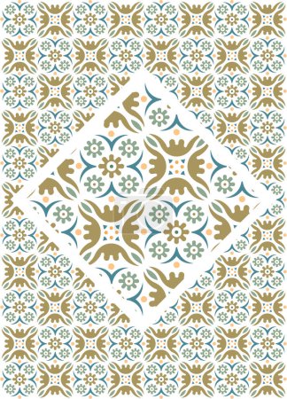 Ilustración de Azulejos patrón, ilustración vectorial - Imagen libre de derechos