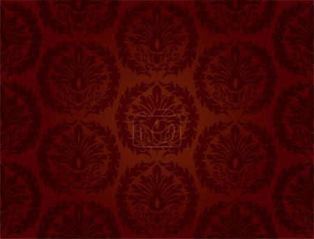 Illustration for Vector seamless pattern with decorative ornament. design for textile, wallpaper, wrapping, web. - Royalty Free Image