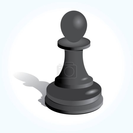 Ilustración de Chess piece vector illustration - Imagen libre de derechos