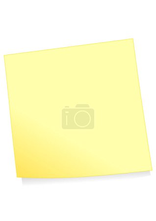 Illustration for Sticky note isolated on white background - Royalty Free Image