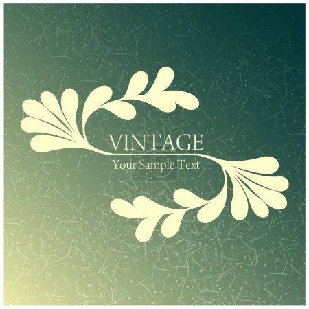Illustration for Floral vintage background for your design - Royalty Free Image