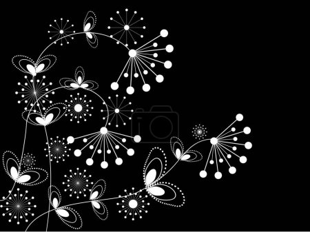 Téléchargez les illustrations : Illustration d'abstraction romantique décorative de fleur - en licence libre de droit