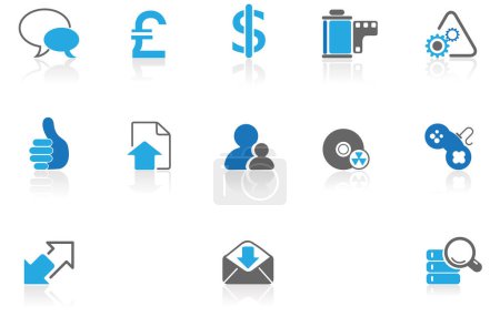 Illustration for Set of 9 simple editable business icons such as dollar, money, hand, hand, hand, share, share, money - Royalty Free Image