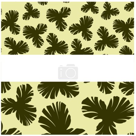 Illustration for Set with tropical leaves. vector seamless patterns. - Royalty Free Image