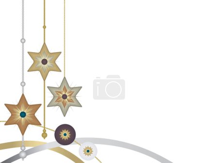 Illustration for Abstract background with christmas balls. 3 d vector - Royalty Free Image