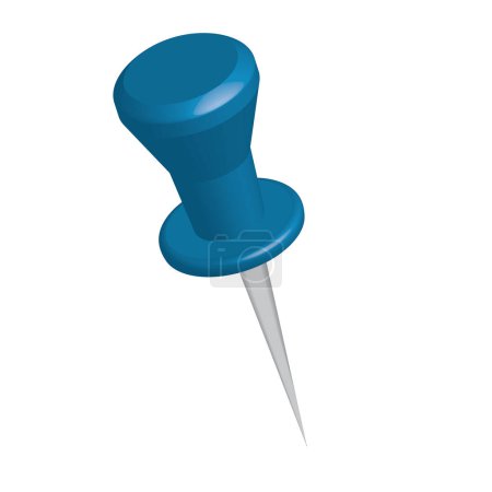 Illustration for Vector illustration of a pushpin - Royalty Free Image