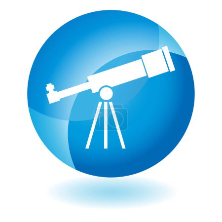 Ilustración de Telescopio icono vector ilustración - Imagen libre de derechos
