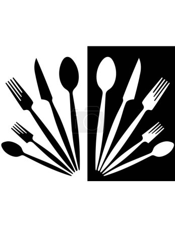Illustration for Set of kitchen cutlery - Royalty Free Image