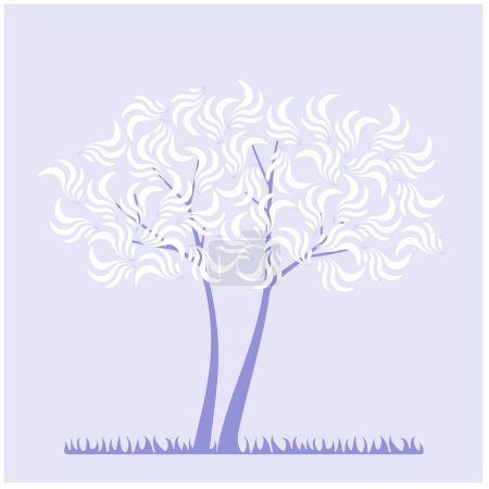Téléchargez les illustrations : Illustration vectorielle d'un arbre - en licence libre de droit