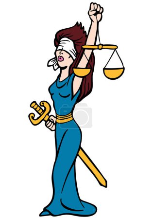 Téléchargez les illustrations : Femme tenant une échelle - en licence libre de droit