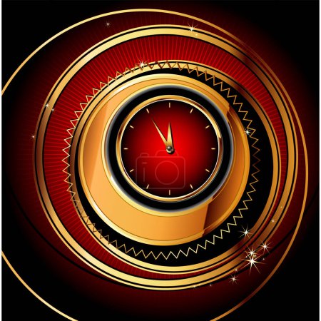 Illustration for Digital illustration of a clock - Royalty Free Image