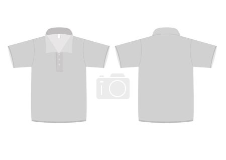 Ilustración de Camiseta blanca y cuello - Imagen libre de derechos