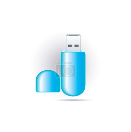 Illustration for Realistic design element: usb flash drive - Royalty Free Image