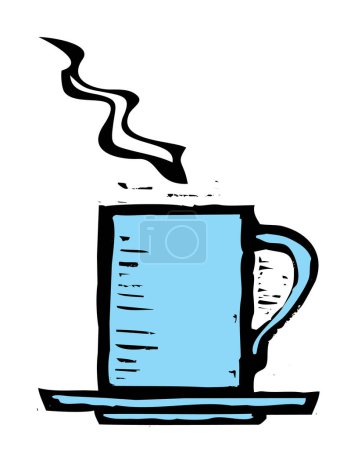 Téléchargez les illustrations : Icône tasse à café, illustration vectorielle - en licence libre de droit
